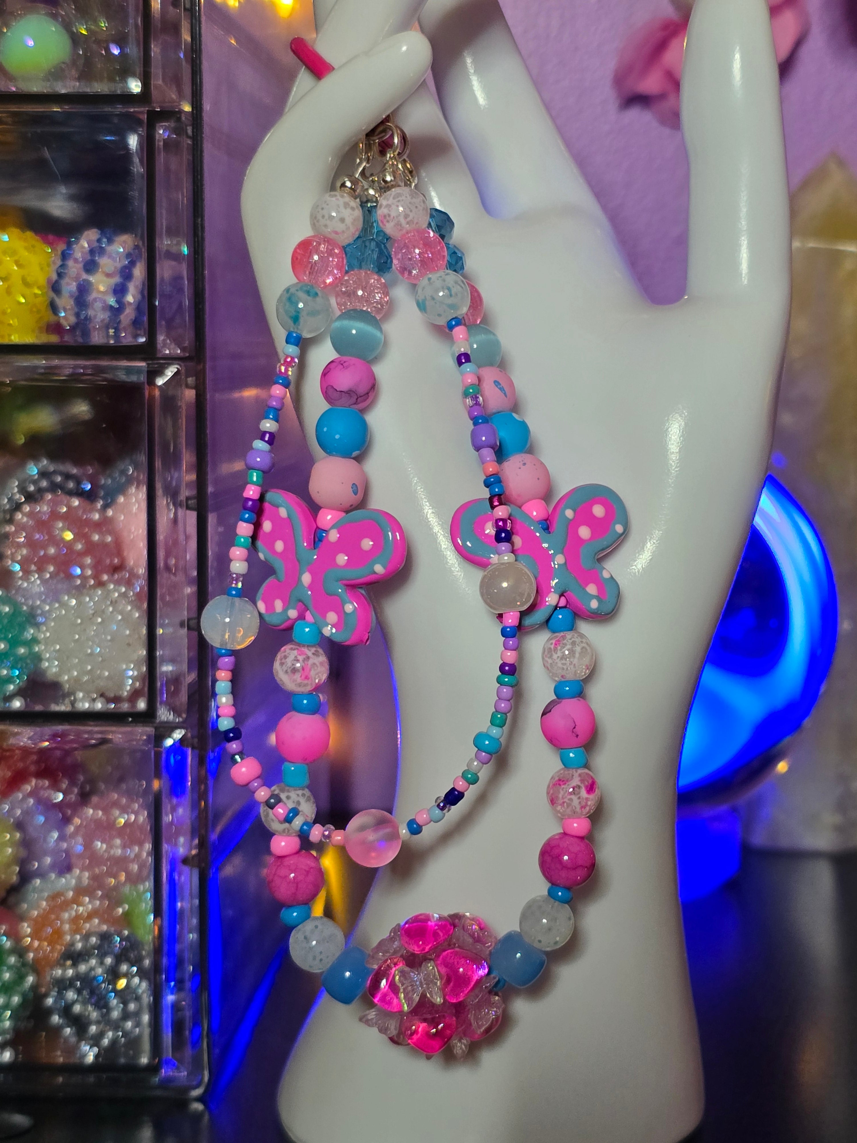 #101 Pink and Blue Butterflies