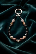#118 Brown neutrals keychain